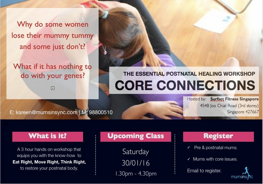 Core connections postnatal workshop poster