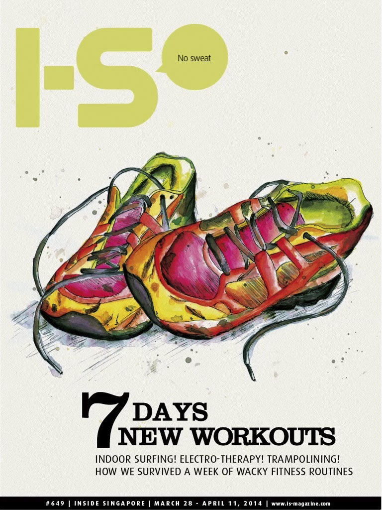 I-S Magazine Cover 7 days new workouts indoor surfing fitness routines