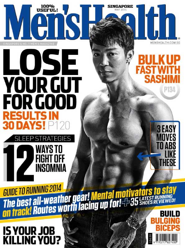 Men's Health Cover Lose your gut for good