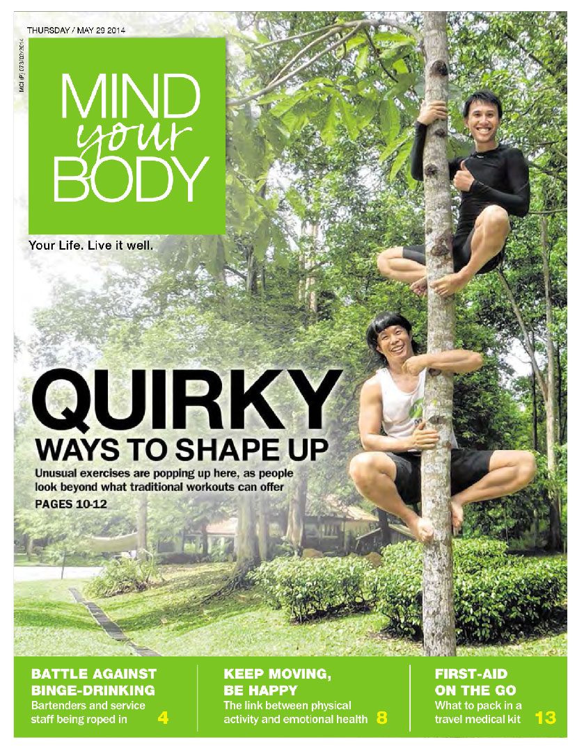 Mind your body cover Quirky ways to shape up unusual exercises