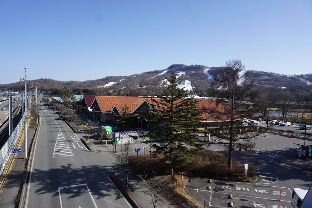 Karuizawa Ski Resort Train Station View
