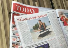 SURFSET on TODAY newspaper Singapore Workout