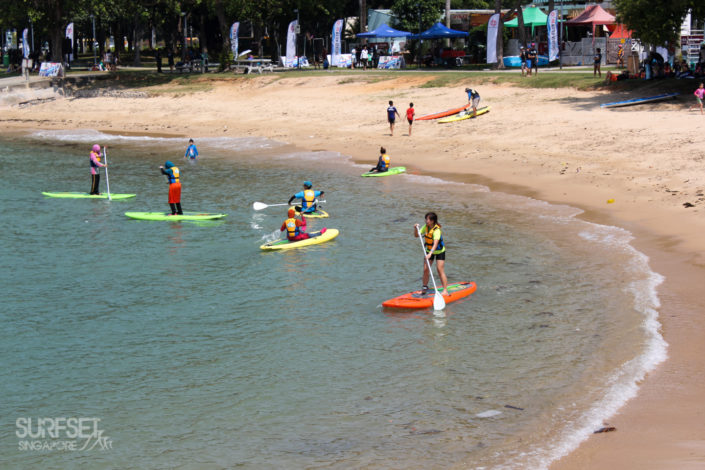 Stand-up paddling at ECP