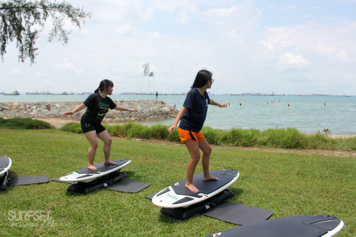 Training to be surfers