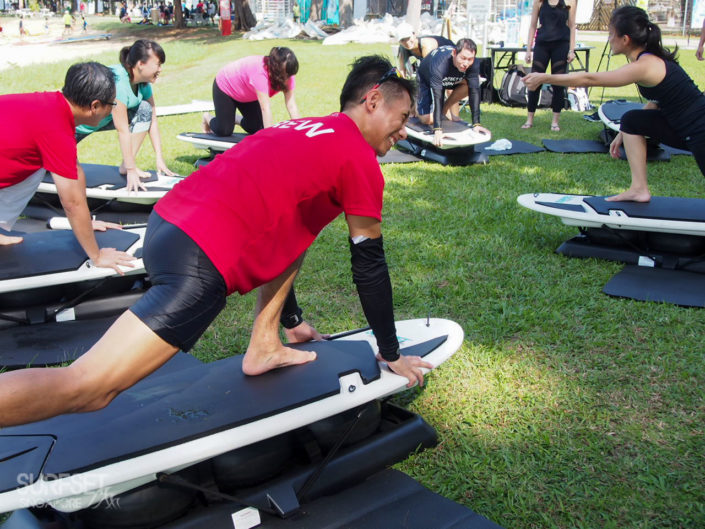 Training for surfers at East Coast Park