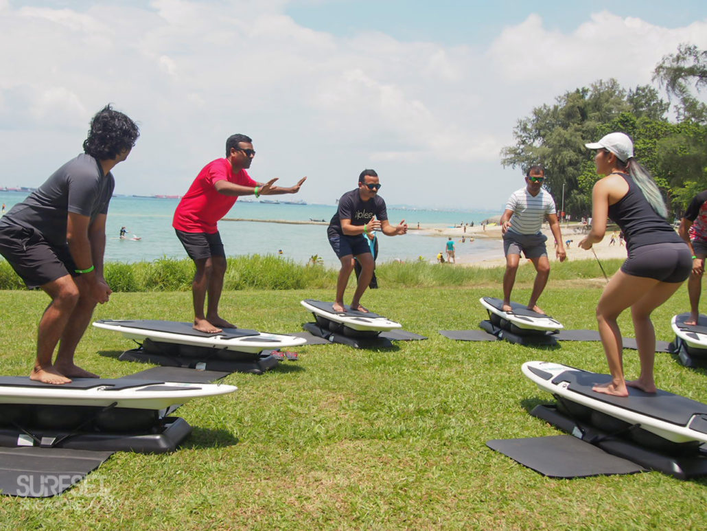 Limaran conducting fitness session