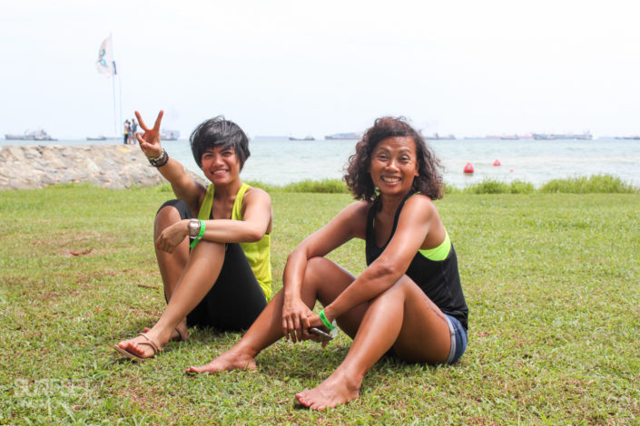 Surfer babes