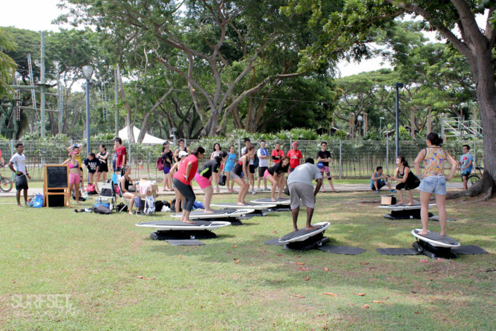 Outdoor fitness session