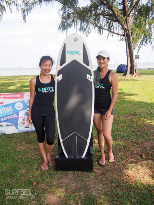 Shuyi and Limaran with SURFSET board