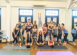 Happy faces! Big smiles after the incredible acro yoga session!