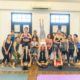 Happy faces! Big smiles after the incredible acro yoga session!