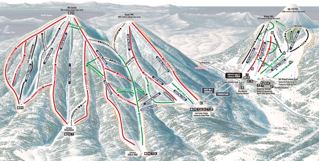 rusutsu trail map